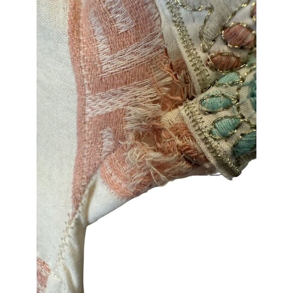 Civico 51 Boho Pom Pom Tassel Dress | Made in Italy Size L Festival Vacation‎ - Picture 5 of 8